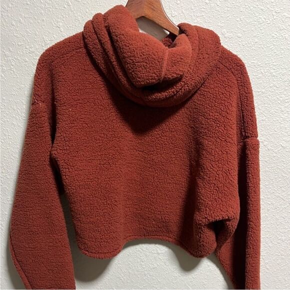 Gilly Hicks Rust Brown Cropped Hoodie - Picture 8 of 8